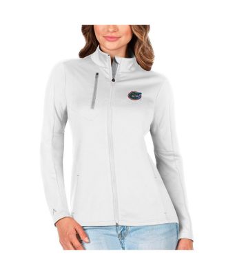 Antigua - Women's White/Silver Florida Gators Generation Full-Zip Jacket