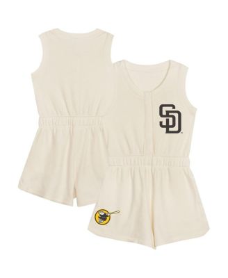 Outerstuff - Toddler Cream San Diego Padres Power Tank Romper