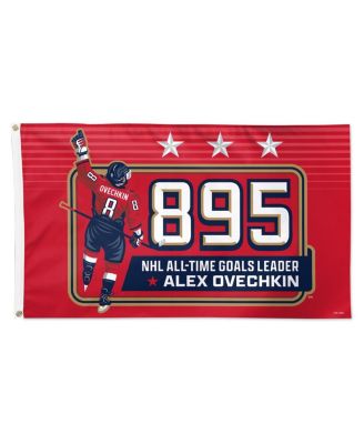 Wincraft - Alexander Ovechkin Washington Capitals NHL All-Time Leading Goal Scorer 3' x 5' One-Sided Deluxe Flag