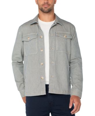 Liverpool Los Angeles - Men's Cotton-Blend Patch-Pocket Shirt