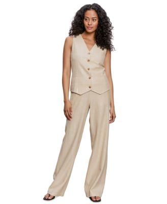 Sanctuary - Women's Sequin Stripe Button-Front Vest