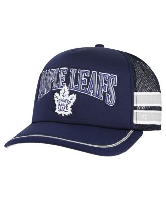 '47 Brand - Men's Navy Toronto Maple Leaf's Sideband Stripes Trucker Snapback Hat