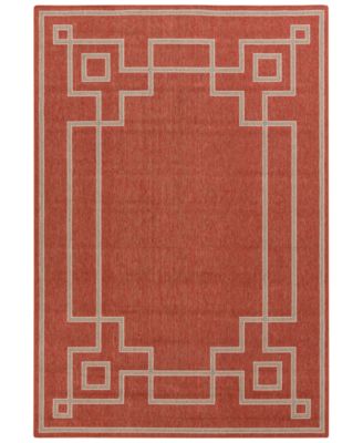 Livabliss - Alfresco ALF-9631 Rust 7'3" Square Area Rug