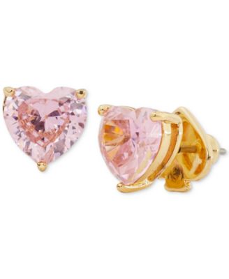 kate spade new york - Gold-Tone Stone Heart Stud Earrings