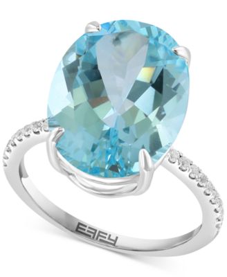 EFFY Collection - EFFY&reg; Citrine & White Sapphire Ring in Sterling Silver (Also available in Sky Blue Topaz and Amethyst)