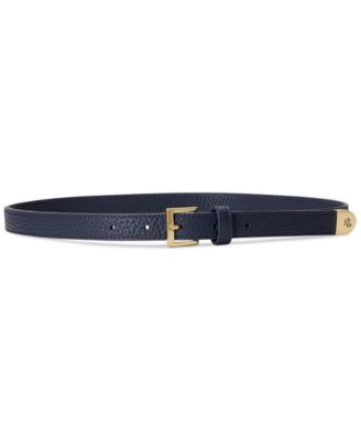 Lauren Ralph Lauren - Women's Pebbled Leather Skinny Belt