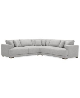 Furniture - 114" 3-Pc. Fabric Sectional Sofa