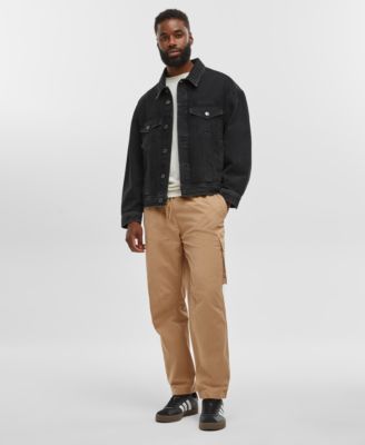 Mode of One - Men's Relaxed-Fit Denim Trucker Jacket, Created for Macy's