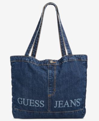 GUESS JEANS - Men's Denim Logo Tote Bag
