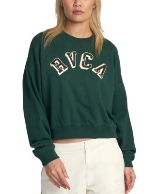 RVCA - Juniors' Ivy League Fleece Crewneck Sweatshirt