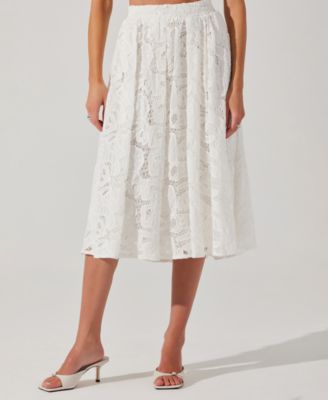 ASTR the Label - Women's Ceren Lace Midi Skirt