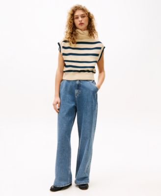 Tommy Hilfiger - Women's Breton Striped Sleeveless Sweatshirt