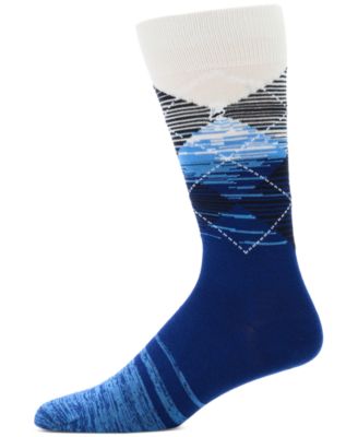 Perry Ellis Portfolio - Men's Faded Argyle Crew Socks