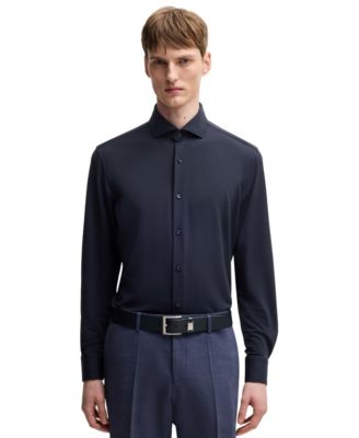 Hugo Boss - Men's Performance-Stretch Slim-Fit Dress Shirt