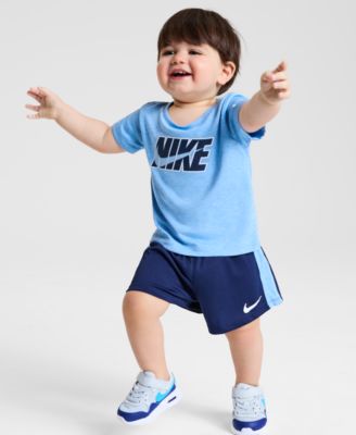 Nike - Baby Short-Sleeve Logo T-Shirt & Shorts, 2 Piece Set