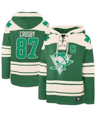 '47 Brand - Men's  Sidney Crosby Kelly Green Pittsburgh Penguins St. Patrick's Day Player Name Number Lacer Pullover Hoodie