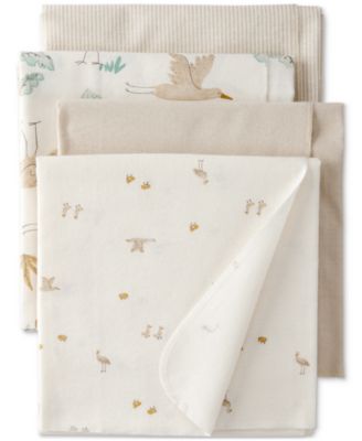 Carter's - Baby Cotton Receiving Blankets, 4 Pack