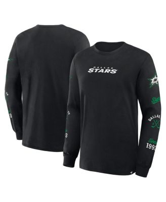 Fanatics - Men's Black Dallas Stars Boxed In Legacy Long Sleeve T-Shirt