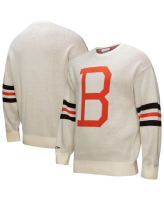 Mitchell & Ness - Men's Cream Baltimore Orioles Retro Pullover Sweater