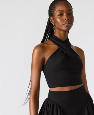 Steve Madden - Women's Winnie Halter Crop Top