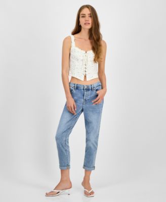 7 For All Mankind - Women's Josefina High-Rise Slim-Fit Boyfriend Jeans