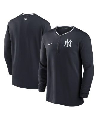 Nike - Men's Navy New York Yankees Authentic Collection Performance Half-Zip Top