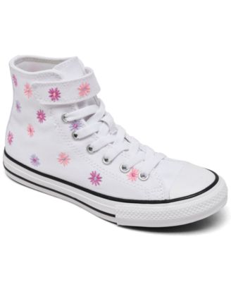 Converse - Little Girls' Chuck Taylor All Star Florals High Top Casual Sneakers from Finish Line