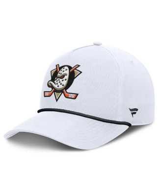Fanatics - Men's White Anaheim Ducks Rope A-Frame Adjustable Hat
