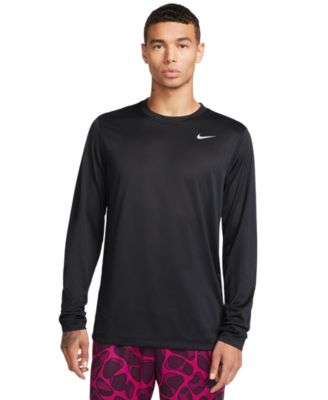 Nike - Men's Relaxed-Fit Long-Sleeve Fitness T-Shirt