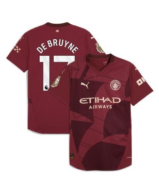 Puma - Men's Kevin De Bruyne Burgundy Manchester City 2024/25 Third Authentic Player Jersey