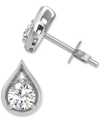 Macy's - Diamond Teardrop Shape Stud Earrings (5/8 ct. t.w.) in 14k Gold