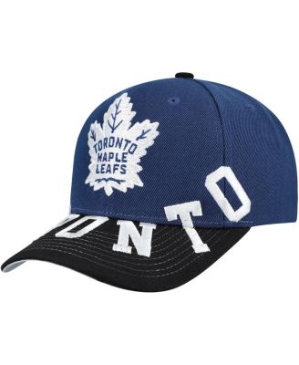 Mitchell & Ness - Men's Blue/Black Toronto Maple Leaf's Underarch Two-Tone Pro Crown Snapback Hat