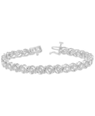 Macy's - Diamond Swirl Tennis Bracelet (1/2 ct. t.w.)