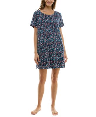 Roudelain - Women's Short-Sleeve Star-Print Sleepshirt