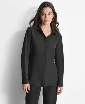 DKNY - Women's Button-Front Blouse