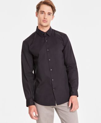 Alfani - Men's Modern Classic-Fit Stretch Solid Button-Down Shirt