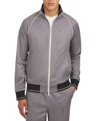 Ben Sherman - Men's Houndstooth Track Jacket