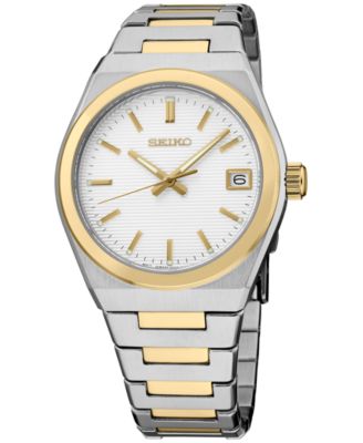 Seiko - Women's Essentials Two-Tone Stainless Steel Bracelet Watch 34mm