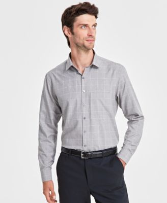 Alfani - Men's Windowpane Shirt, Created for Macy's