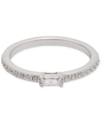 Ralph Lauren - Sterling Silver Cubic Zirconia Stack Ring