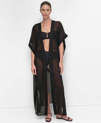 DKNY - Women's Tie-Front Cover-Up Kaftan