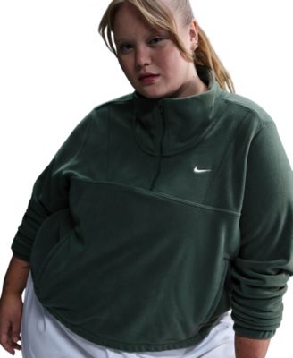 Nike - Plus Size One Therma-FIT 1/2-Zip Fleece Top