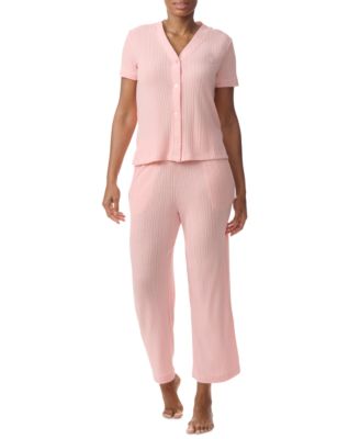 Tommy Hilfiger - Women's 2-Pc. TH Cardigan Top & Cropped Pants Pajama Set