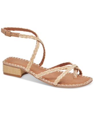 Dolce Vita - Women's Brinn Ankle-Strap Strappy Whipstitch Block-Heel Sandals