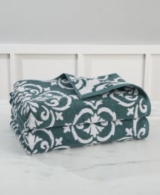 Martha Stewart Collection - Cotton Jacquard 2-Pc. Bath Towel Set