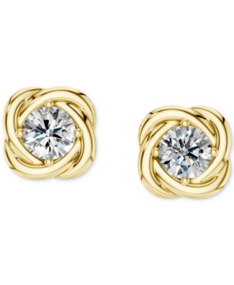 Macy's - Swirling Diamond Stud Earrings (5/8 ct. t.w.) in 14k Gold