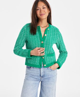 On 34th - Women's Novelty Shine Button-Front Cardigan