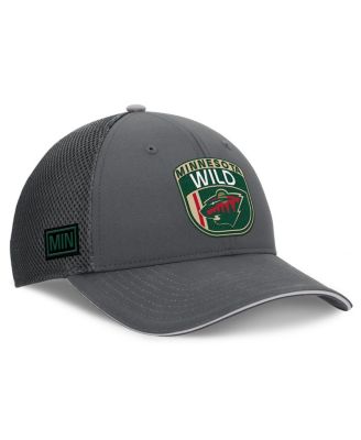 Fanatics - Men's Gray Minnesota Wild Authentic Pro Home Ice Trucker Adjustable Hat