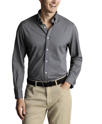 Charles Tyrwhitt - Men's Four-Way Stretch Jersey Button Down Shirt