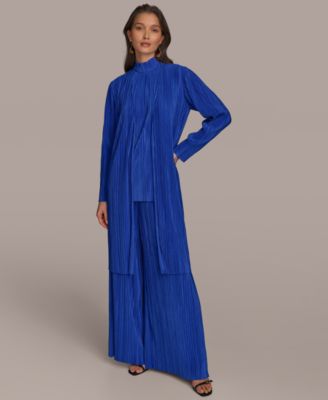 Donna Karan New York - Women's Open-Front Plisse Cardigan